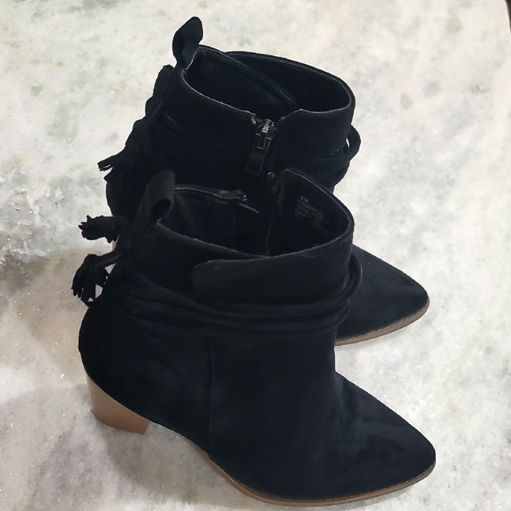 Maurices-Brooklyn Tassel Ankle Boots
